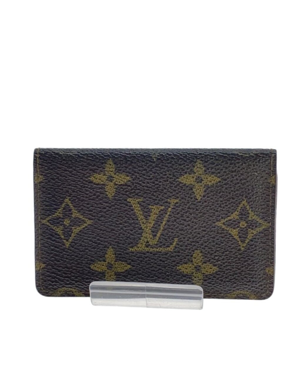 LOUIS VUITTON Card Case Wallet Brown All over